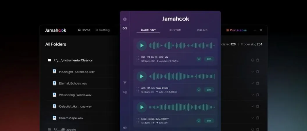 Oberfläche des Jamahook-Plugins